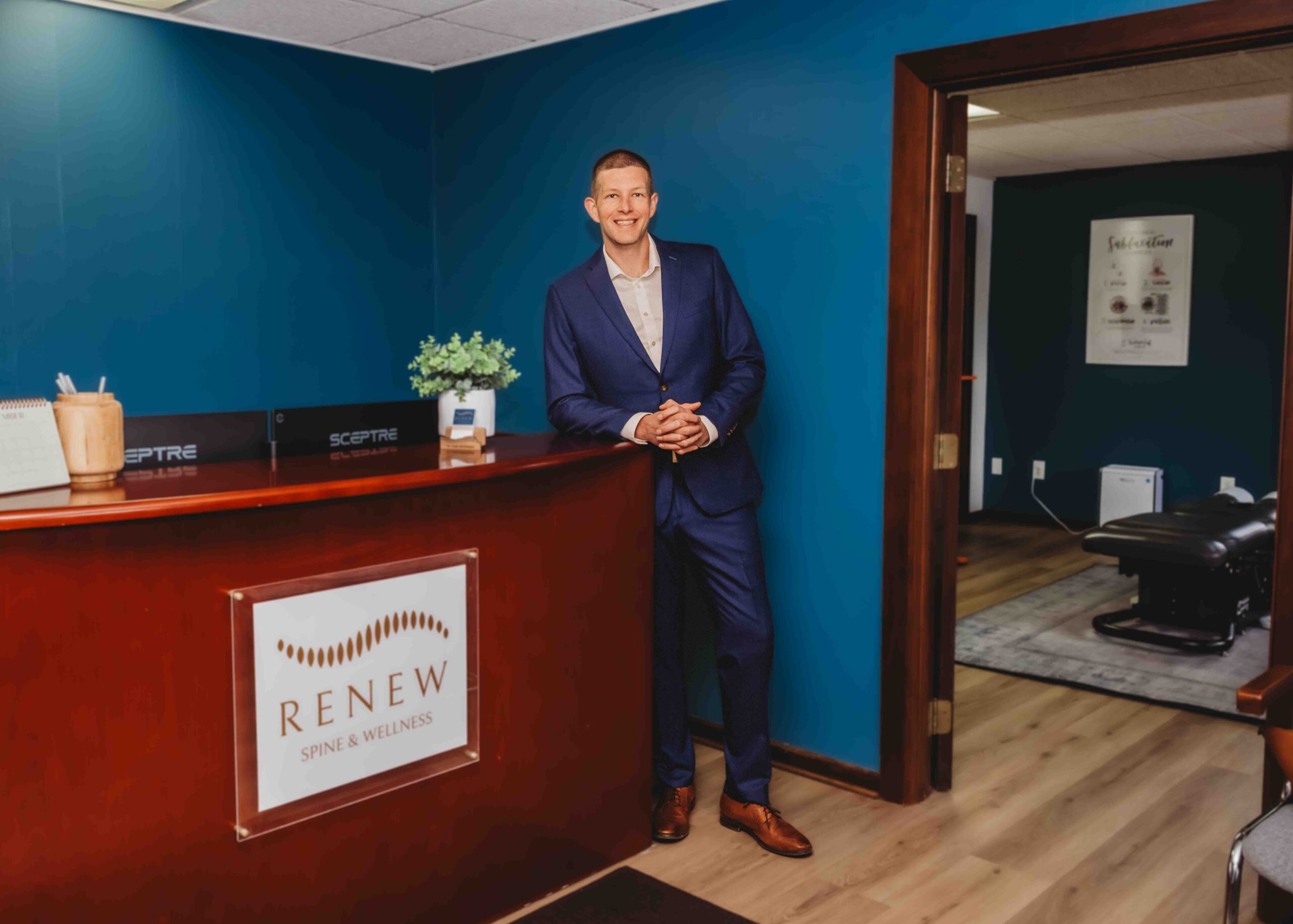 Chiropractic doctor cartoon image